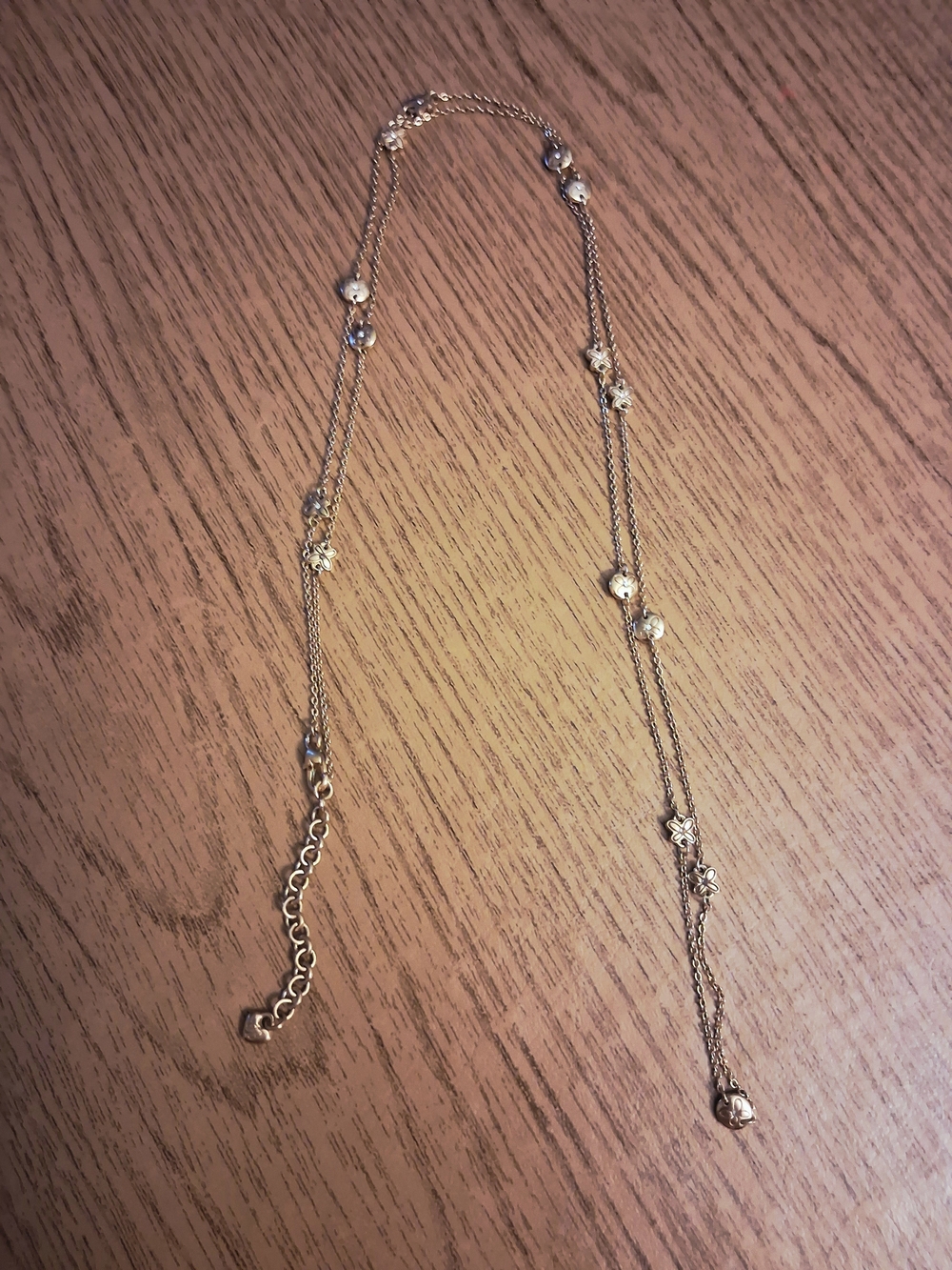 Brighton Gold-Tone Floral Station Necklace with Small Flower Charms - Picture 6 of 8